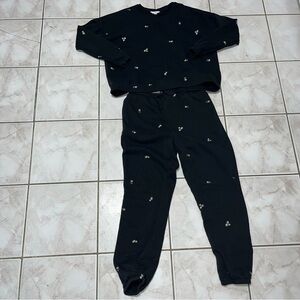 Time and Tru Women's Embroidered Floral Matching Sweats (See Description)